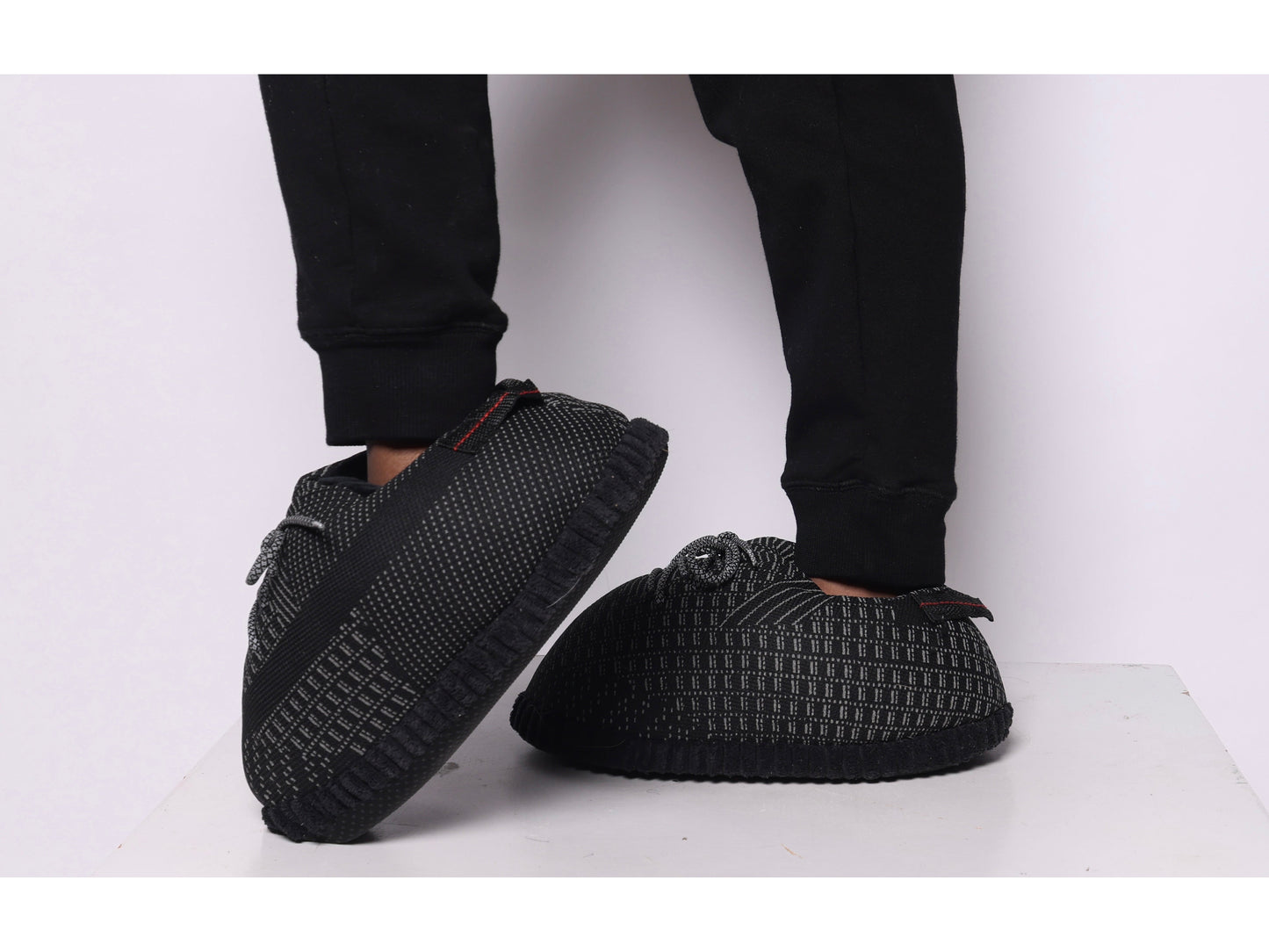 Short Sleeve Black Out T Shirt & Black Out Slipper Combo